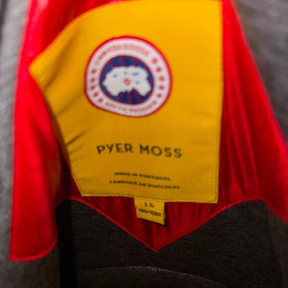 Canada Goose Pyer Moss CG Disk Anorak Pullover Jacket Red Rouge - Picture 9 of 10
